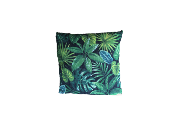 Coussin Feuillage vert et blanc