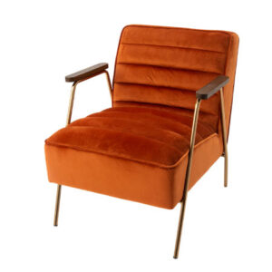 bobazar-mobilier-fauteuil-hutch-velours-orange-1