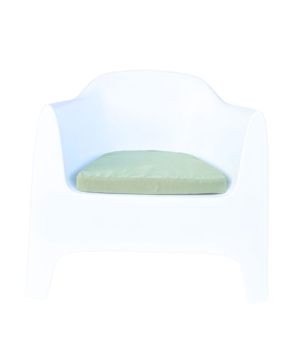 Fauteuil Solid Blanc Assise Verdina